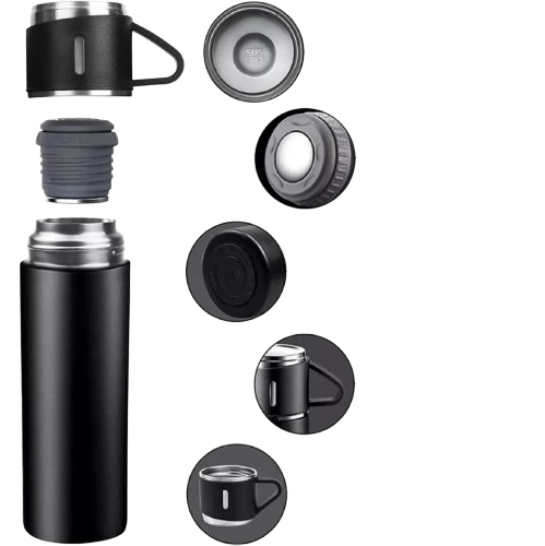 Combo Térmico Premium (Termo 500 ml + 3 Tazas)