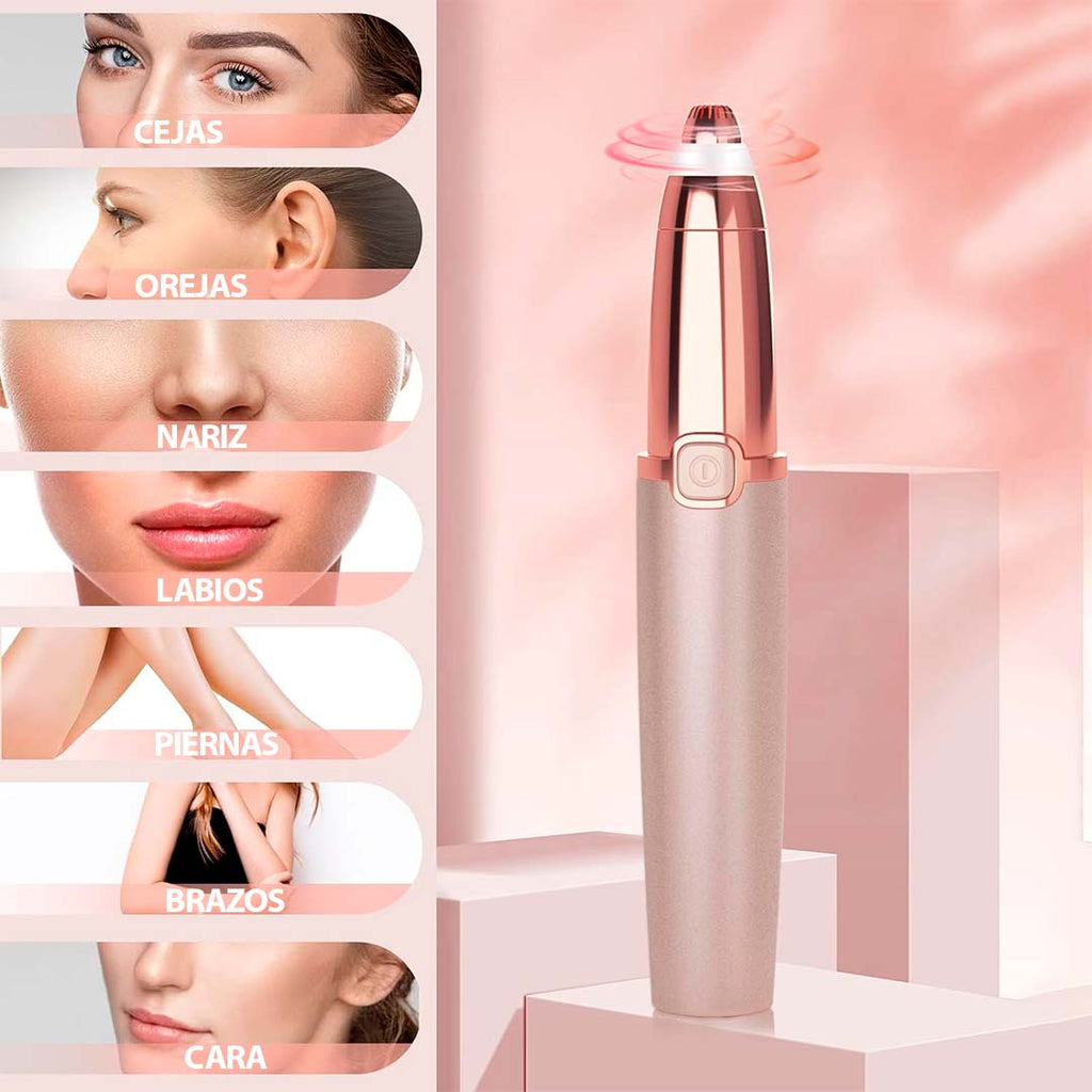 Depilador Eléctrico de Precisión para Cejas y Vello Facial