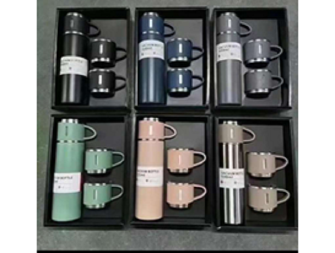 Combo Térmico Premium (Termo 500 ml + 3 Tazas)