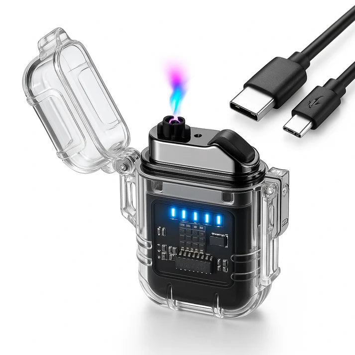 🔥ENCENDEDOR IMPERMEABLE CON LINTERNA y LED